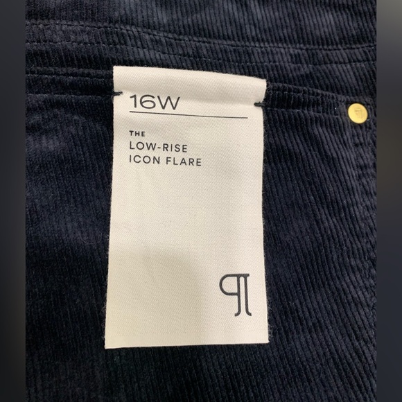 Anthropologie Pilcro Icon Low-Rise Corduroy Chop Pocket Flare Jeans Size 16W NWT - Picture 13 of 14